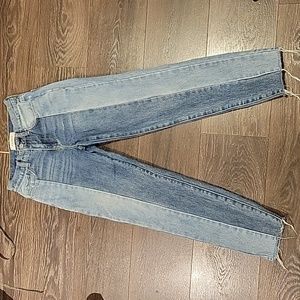 ❤️ PACSUN 90s STYLE TWO TONE VINTAGE ICON HIGH RISE SLIM LEG JEANS, 00 (24)